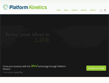 Tablet Screenshot of platformkinetics.com